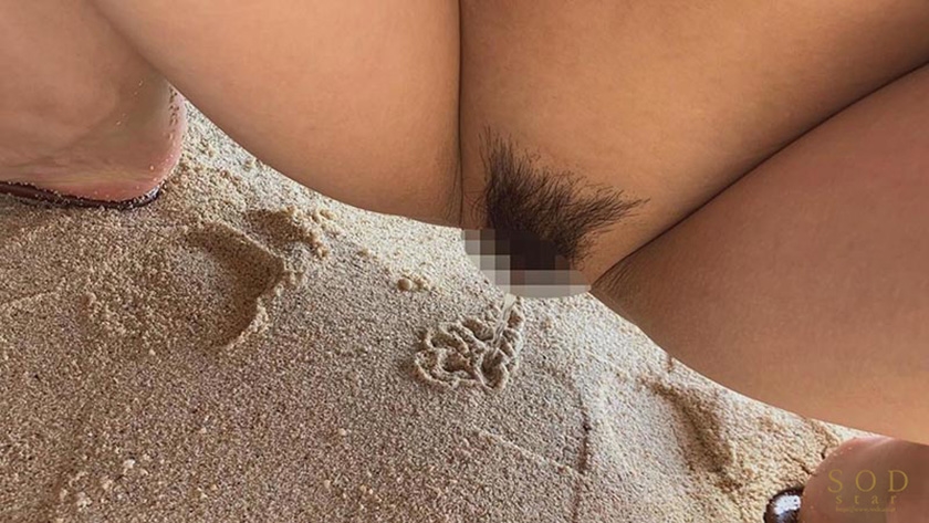 【夏といえば水着！SODstar全員ビキニ祭】ドキドキの初露出！アスリート 新海咲  南国イチャラブデートで露出SEX  パッケージ