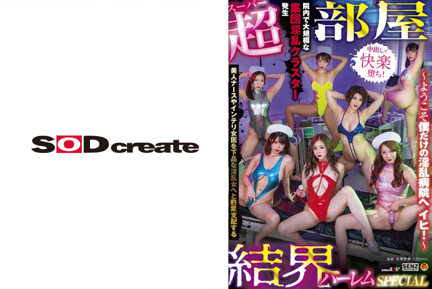 【超部屋結界】ハーレムSPECIAL ~ようこそ僕だけの淫乱病院へ イヒ!~ 美人ナースやインテリ女医を下品な淫乱女へと支配する 初音みのり 加藤あやの 有岡みう 推川ゆうり 真矢みつき パッケージ
